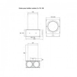 Plénum Boitier Double Raccordement Boitier TVA ZEHNDER Comfotube 990320712