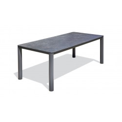 Table de jardin PARIS GARDEN Camargue Aluminium/Plateau Céramique 220x100cm...