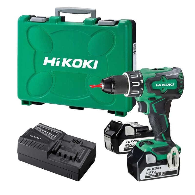 Perceuse Visseuse à Percussion HIKOKI 18V 5,0Ah Li-Ion Brushless Avec 2 Batteries + Chargeur