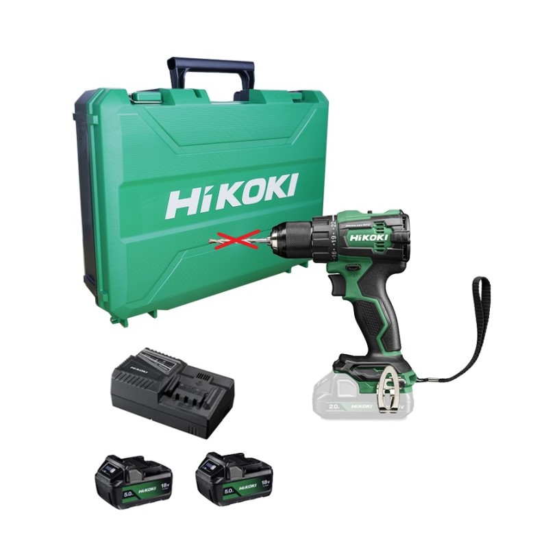 Perceuse Visseuse à Percussion HIKOKI 18V 4,0Ah 70Nm Avec 2 Batteries + Chargeur