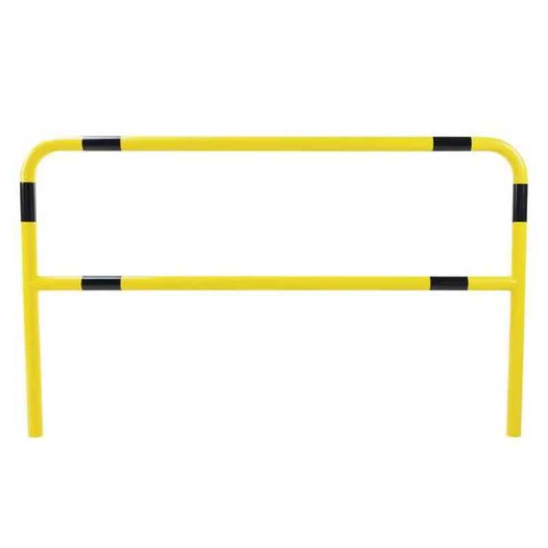 Barrière de Sécurité Monobloc à Sceller Longueur 2m Tube Ø59mm Jaune et Noir