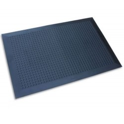 Tapis Anti-Fatigue Ergonomique ERGOMAT Lisse Nitrile Pour Milieu Industriel 50x200cm Noir