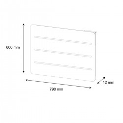 Radiateur Électrique à Inertie Sèche 2000W ALTECH 4354754