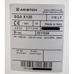 Chauffe-Eau Gaz 115L ARISTON 3211226