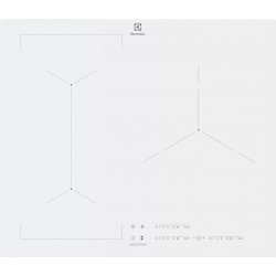 Plaque de Cuisson Induction 60cm ELECTROLUX Série 600 Bridge 3 Zones 7350W Blanc