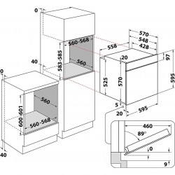 Dimensions d'encastrement