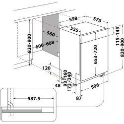 Dimensions d'encastrement