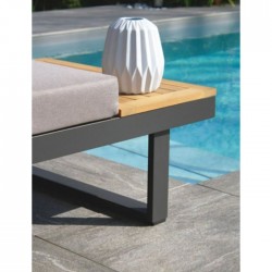 Salon Bas de Jardin DCB GARDEN Modulable 4 Places avec Table Basse