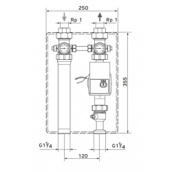 Groupe Hydraulique VAILLANT pour 1 Circuit Direct de Chauffage 0020191817