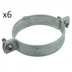 Lot de 6 Colliers de Serrage Inox WALRAVEN Bifix 300 M8 38-42mm