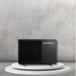 Pompe à Chaleur Monobloc Air/Eau 12kW STOVE ITALIA PM12 Black Monophasé -...
