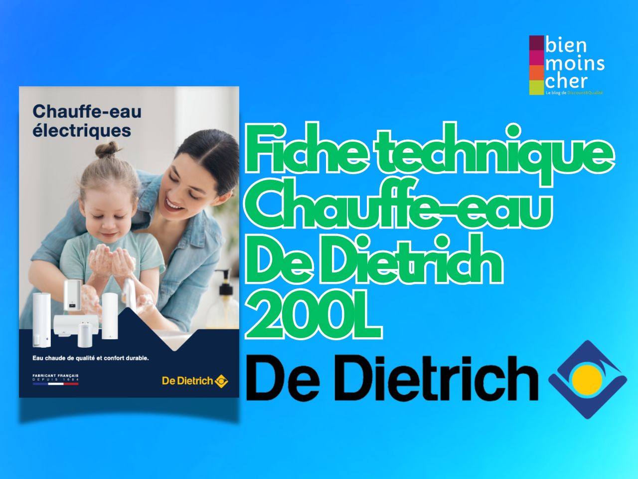 Fiche technique Chauffe-eau De Dietrich 200L