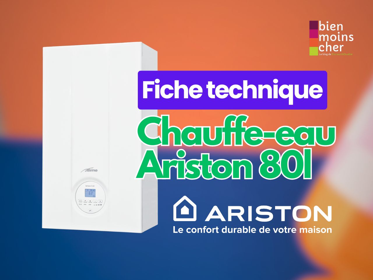 Chauffe-eau Ariston 80l : Fiche Technique